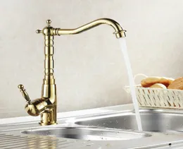Intero Auswind Antique Brass Gold Rubinetto Cucina Gueri per rubinetti del rubinetto del rubinetto Bacino Bacino Tap9637271