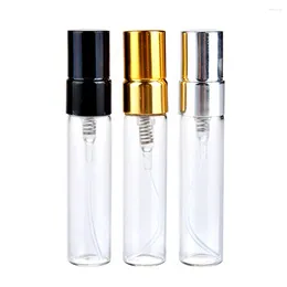 Garrafas de armazenamento 5 ml portátil mini viagem fina névoa de spray perfume de vidro Bottle Toner Packaging cosmético