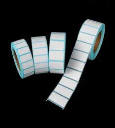 1000pcsroll White Adhesive Paper Thermal Label Sticker Paper Supermarket Blank Label Direct Print Waterproof Stickers8733084