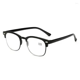 선글라스 TR90 독서 안경 울트라 가벼운 안티 피로 프레임 남성을위한 휴대용 레트로 학위 1.0 ~ 4.0