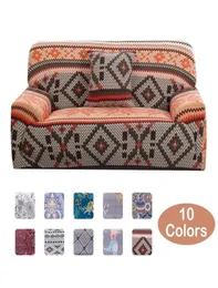 Meijuner -Sofa -Abdeckung Printed Stretch Couch Couch Abdeckung Geometrische elastische Allinklusive Slipcover Protector Sofa Cover für Wohnzimmer LJ3366666