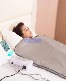 Items 2 Zone Sauna Blanket FIR Far infrared Slimming heating SPA Therapy PORTABLE DETOX machine8019105