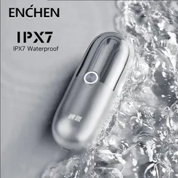 Enchen x5 mini barbeador USB para homens ipx7 impermeável à prova d'água elétrica portátil elétrica