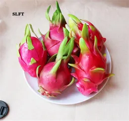 الحفلة ديكور المنزل قاعة غرفة الطعام El Supermarket متجر المتجر عرض الدعائم المحاكاة الاصطناعية مزيفة Pitaya Dragon Fruit Mode7402837