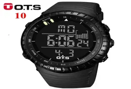 OTS MEN039S Uhr LED Sport Digitaluhr 50m wasserdichte Männer Top Marke Luxushunde Militärhandwerke Relogio Maskulino 2109778703