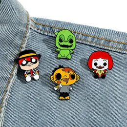 Halloween Scary Horror Night Christmas Pin Pin Cine Film Anime Giochi di smalto duro Pins raccolta battitori per backpack backpack backpack battini