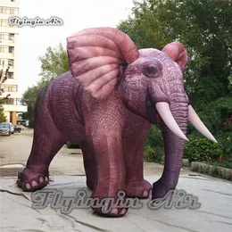 wholesale Parade Performance Simulated inflatable elephant 2m/3m/5m Height Blow Up Brown Elephant Model For City Holiday Event