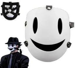 Tenkuu Shinpan High Rise Invasion Cosplay Costumes Resin Mask White Japanese Samurai Masks Props Q08066205096
