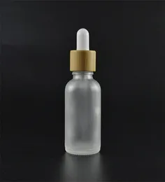 Bambu Kapak Bambu Serum Şişesi ile Esansiyel Yağ Cam Damlalı Şişe Buzlu Yeşil Mavi Amber Clear 10ml 15ml 20 30ml 50ml 21 G23193028