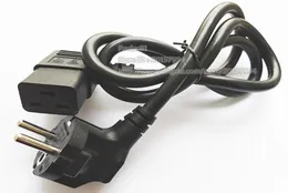 Power Adapter European Cee7 3Pole Male Schuko till vänster vinklad C19 Kvinnlig 16A -kabel för UPS PDU cirka 1m1pcs3746493