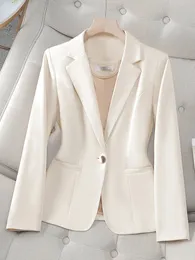 بدلة السترة البيضاء بدلة طويلة الأكمام السترة عارضة معطف أخضر أخضر للمكتب سيدة الإناث السترة الخارجية mujer 240424