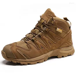 Fitness Shoes Outdoor Climbing Tactical Boots Oxford Cowhide Водонепроницаем