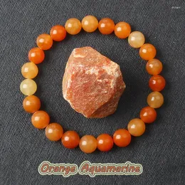 Strand Natural Red Aventurine Braccialette per tallone per donne Pietra Protezione Praga Meditazione Gioielli Energia Bracciale elastico