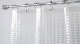 180180cm Heavy Duty 3D Eva Clear Shower Curtain Liner Set for Bathroom Waterproof Curtain5770361