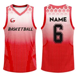 Sublimation Digital Stampa digitale Custom Basket Rightided Basket Polyester Mesh Gioventù Basketball Reversible Jersey Uniforms MENS 240426