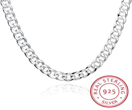 Kedjor men039s fina smycken 925 sterling silver 10mm halsband hög kvalitet manlig sterlingsilverjewelry 20 tum 241549021