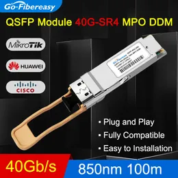 40GB QSFPファイバースイッチモジュール40GBASE-SR4 850NM MPO/MTP MMF QSFP光トランシーバーモジュール互換性Huawei/Cisco QSFP-40G-SR4