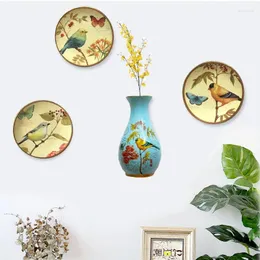 Figurine decorative muro in ceramica appeso uccello vaso di fiori mette in parte soggiorno sfondo decorazione turistico souvenir regalo di matrimonio