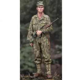 1/16 Exército dos EUA 2 Cabeças Resina Modelo Figura Soldado Temas Militares Não montados e não pintados Kit 240430