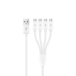 50 سم 4 في 1 كابل شحن USB Micro Micro USB لنماذج Android طاقة الكبل 4 أجهزة Micro USB الشحن السريع