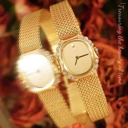 Retras de alta qualidade Rhinestones vintage 18k Jóias antigas de ouro 18K 2024 Mulheres de quartzo feminino Relógio japonês luxuoso