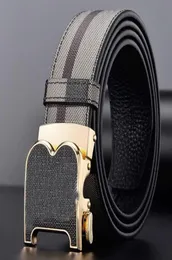 Belts Men039s och Women039S byxor Bälteshuvudlager Kohuden präglade avslappnad affärsallmatch äkta läder4752382