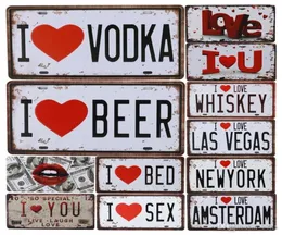 2021 FUNCIT Florida Florida Vintage Garage Numero di auto da licenza Targhe Metal Tin Signs Wall Art Painting Iron Craft Shop Love USA Home B9483213