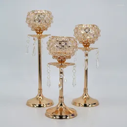 Candle Holders Crystal Wedding Long-Stemmed Glass Holder