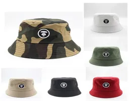 Camouflage Stickerei Eimer Hut falten Reise Beach Sun Sun Fisherman Bowler Caps Fashion Street Hats 8 Farben GD6982974797