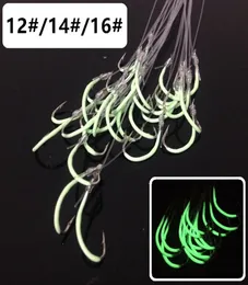 60pcslot 3 Sizes 1216 Luminous Maruseigo Hook High Carbon Steel Barbed Fishing Hooks Fishhooks With 45 to 50 cm Fishing Line2184648