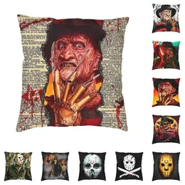 Pillow Horror Movie Character Throw Case Home Decorative Halloween Film Cover For Sofa Car Bedding Pillowcase Dakimakura