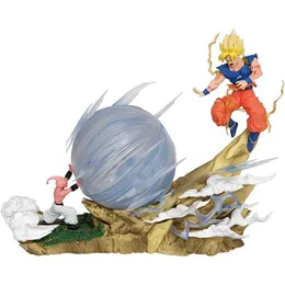 Action Toy Figures 22 cm Anime Z Majin Buu vs Son Goku Figurine GK Statue Pvc Action Figures Collezione Modello Toy per bambini regalo