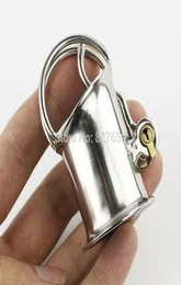 New Arrival Pa Lock Cage Stainless Steel Device Bondage Sex Toys For Men Penis Ring Y190706025226138