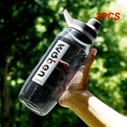 زجاجات المياه 3pcs كوب الفضاء اللياقة البدنية محمولة درجة حرارة عالية بسيطة متعددة الألوان زجاجة الجملة السعة كبيرة السعة شرب