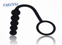 Orissi Silicone Anal Beads Massager Massager with Cock Ring Butt Plug Men for Men For Sex Toys Anal Plug Sex Product S9246744345