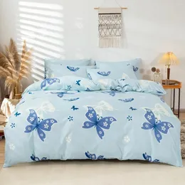 寝具セットラブプリントセットベッドルームの客室用の柔らかい快適な羽毛布団カバー（コアのない1 2枕ケース）