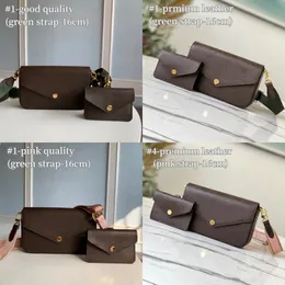 10a Premium Mirror Envelope Bags Bolsas de designer de moda feminina de crossbods 3pcs/set Festival Gifts 17988 27269