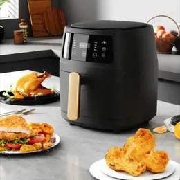 1pc 5.1 Quart Smart Air Fryer Oven with Touch Control - Large Capacity Multifunctional Electric Fryer 240422