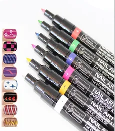 Nail Art Pen målning Designverktyg 16 Färger Valfritt ritningsgel Made Easy DIY Nail Tool Kit2069746