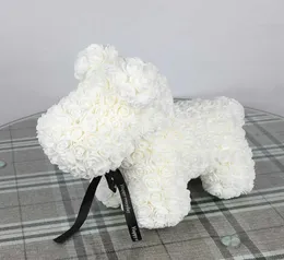 40 cm da 1 pcs Rose Dog pe orsacchiotto in schiuma artificiale per regali per l'anno di compleanno per le donne regalo di San Valentino 2106248191169