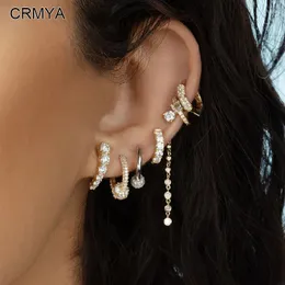 Серьги с грибами Crmya Classic for Women Mopper Golded Cz Zircon Women's Peering Sergring 2024 Модные украшения оптом