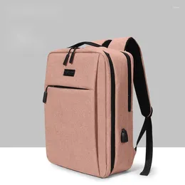 Schulbeutel Männer Frauen Qualität Laptop Rucksack Boy Girl Hartes Oxford Books Bag Anti-Diebstahl Geschäftsreise-Rucksäcke mit USB-Anklage