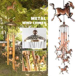 Dekoratif figürinler rustik metal rüzgar çanları Hafif bahçe kapalı dış mekan için süsleme süslemesi