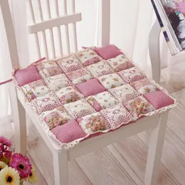 Kudde söt rustik rospläde ruffle spets office stol matta 2 st/lot pad matsal dekorativ