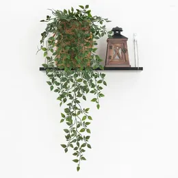 Fiori decorativi mandala artificiale foglie ghirlanda piante realistiche murali appesi accessori fai -da -te per feste rifornimenti per la casa decorazione