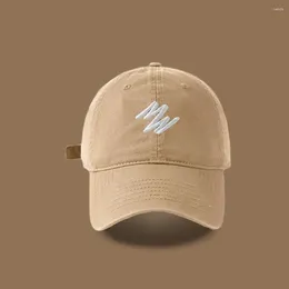 Ball Caps Cotton Baseball Cap Gifts Deep Top Regulble Sun Letter Hafdery Haft Casual Peaked Hat