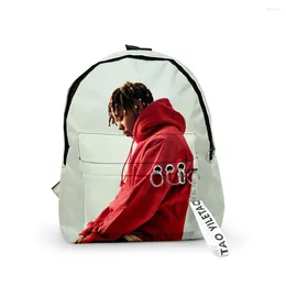 Backpack Hip Hop Cordae Backpacks Boys/Girls Pupil School Bags 3D Print Keychains Oxford Waterproof Cute Small