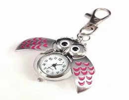 Owl -Taschenkinder sehen Studenten Quartz Watch römische Ziffern Keychain Watch6571802