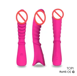 100 Waterproof 7 Speeds USB Rechargeble AV Wand Massager Heating Sex Toys Vibrator Silicone Dildo Vibrators for Women3860387