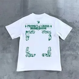 Männers Thirt Designer und Frauen Caual Off Moda Bawe Krtkim Kawem T Mzyzna Gry Zielony T -Shirt Z Nadrukiem Kotzulka Caual Nadruk na Plecach Kozuula Rozmiar UE